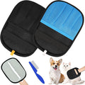 Hysagtek Pet Hair Removal Gloves – Electrostatic Pet Hair Removal Gloves Reusable Five-Finger Cat Dog Fur Remover Grooming Glove Brush Tool for Clothing Couch Funiture Carpet Car Seat