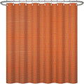 ggaimwf 72x84 Inch Solid Color Shower Curtain for Bathroom Waffle Bath Water Resistant Fabric Curtains Rust Modern Thick Shower Stall Curtain with Metal Hooks