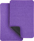 Bath Mat,Ultra Thin Bathroom Rugs,Rubber Bath Mats for Bathroom,No Slip Bath Rugs,Quick Dry,Machine Washable,Low Pile,Absorbent,Shower Outside,Sink,Home Decor Accessories.Purple,1'5"x2'3"(2 Pack)