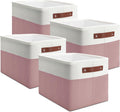 Basket Storage Toy, 4 Pack 15"x11"x9.5" Storage Bins for Cloth,Toy, Linen Fabric Basket with Handles for Home Decorative Organization