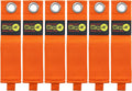 Heavy-Duty Wrap-It Storage Straps - 17-inch (6-Pack) Blaze Orange - Garage Organizer and Extension Cord Hanger for Garage Storage Ideas as an Electric Cord Holder with Garage Gadgets