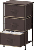 Simple Houseware 3 Drawer Nightstand Dresser