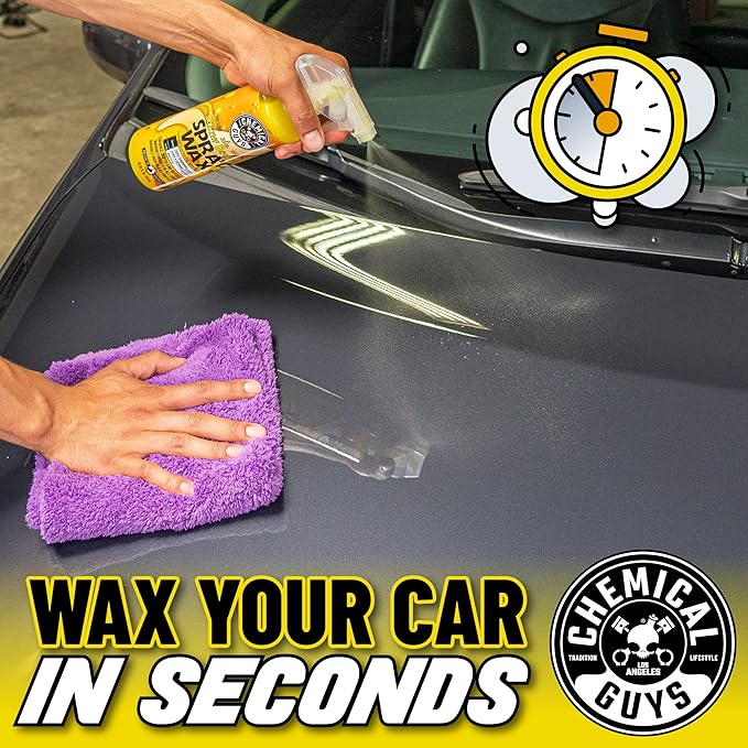 Chemical Guys Spray Wax Blazin' Banana - Carnauba Car Wax Spray for High Gloss Shine and Protection, Safe for Cars, Trucks, SUVs, RVs, and More - 16 oz