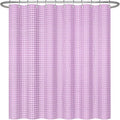 ggaimwf 60x72 Inch Solid Color Shower Curtain for Bathroom Waffle Bath Water Resistant Fabric Curtains Lilac Pink Modern Thick Shower Stall Curtain with Metal Hooks