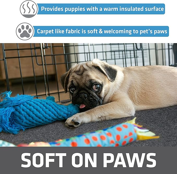 Drymate Jumbo Dog Playpen Mat (60x74), Super Absorbent, Waterproof, Slip-Resistant, Machine Washable, Reusable Puppy Pad for Training, Whelping, Housebreaking, Incontinence, Crate, Kennel (USA Made)