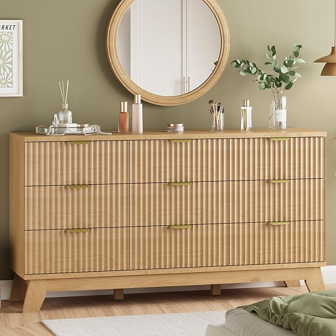 Fluted Dresser for Bedroom