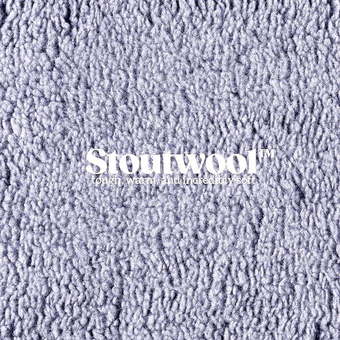 PELZIN Stoutwool Indestructible Dog Bed - Fluffy Chew Proof Dog Crate Pad - Tough Kennel Pad for Aggressive Chewers - Ideal for Extra Large Breeds & Fits 48-Inch Crate - 47"x29", Jacaranda